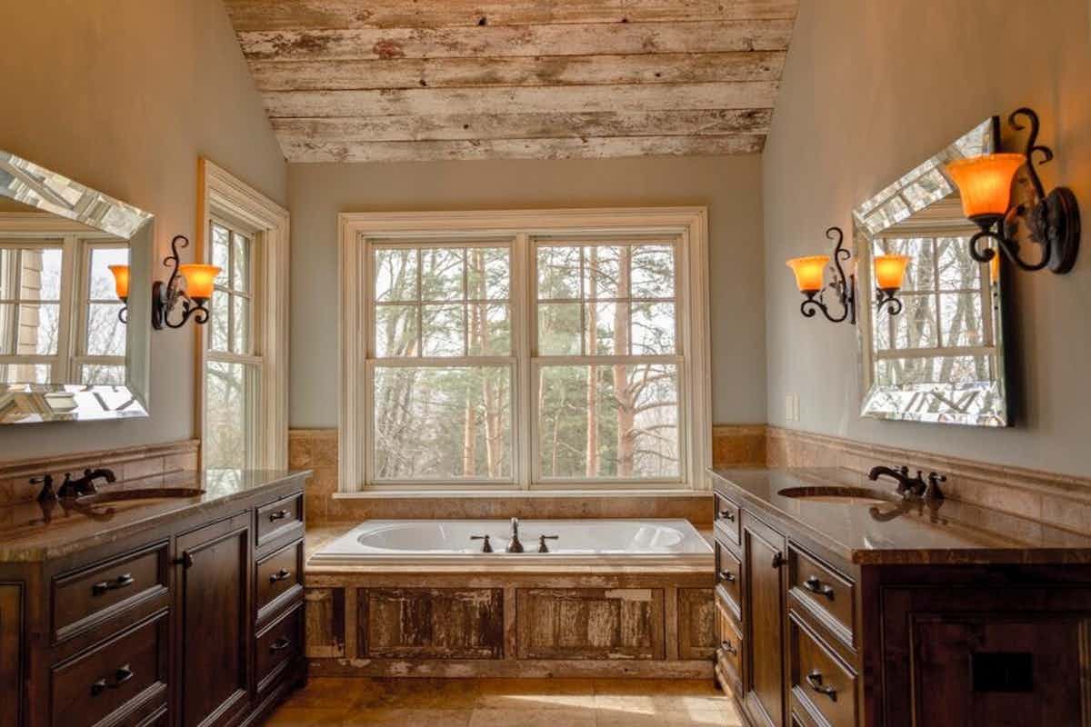Spa style primary bath — before